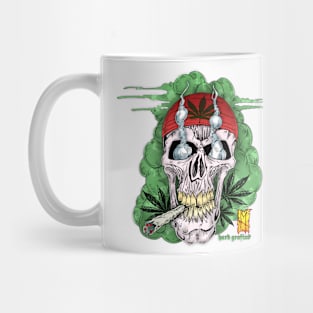 420 Hippie Skull by Hard Grafixs© Mug